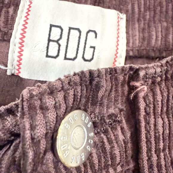 BDG Urban Outfitters High and Wide Corduroy Pants Brown Womens Size 24 Cotton - Picture 5 of 12